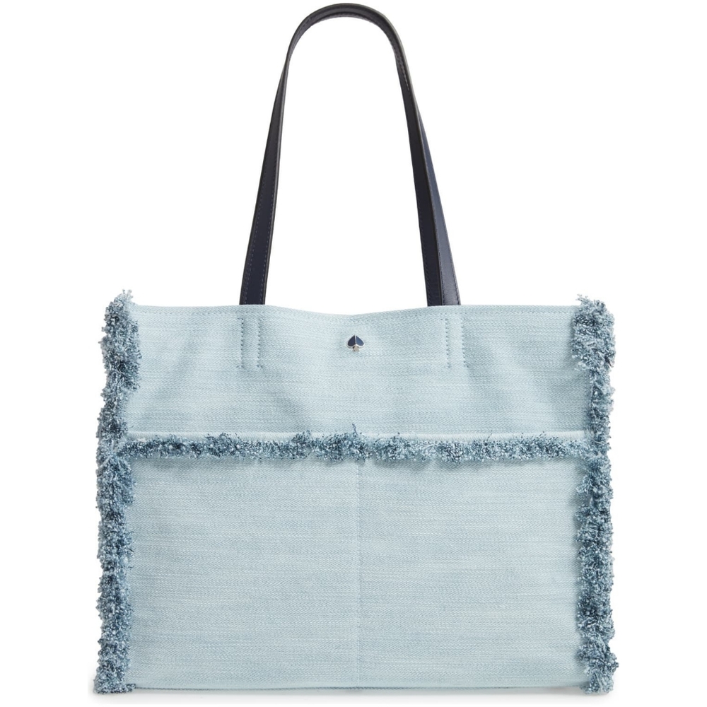 Kate Spade Frayed Jean Large Laptop Tote Bag